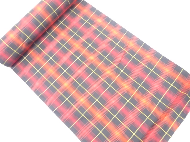 JAPANESE KIMONO / ANTIQUE ENSEMBLE BOLT / SILK / TSUMUGI